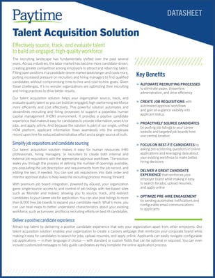 paytime-Talent Acquisition Solution