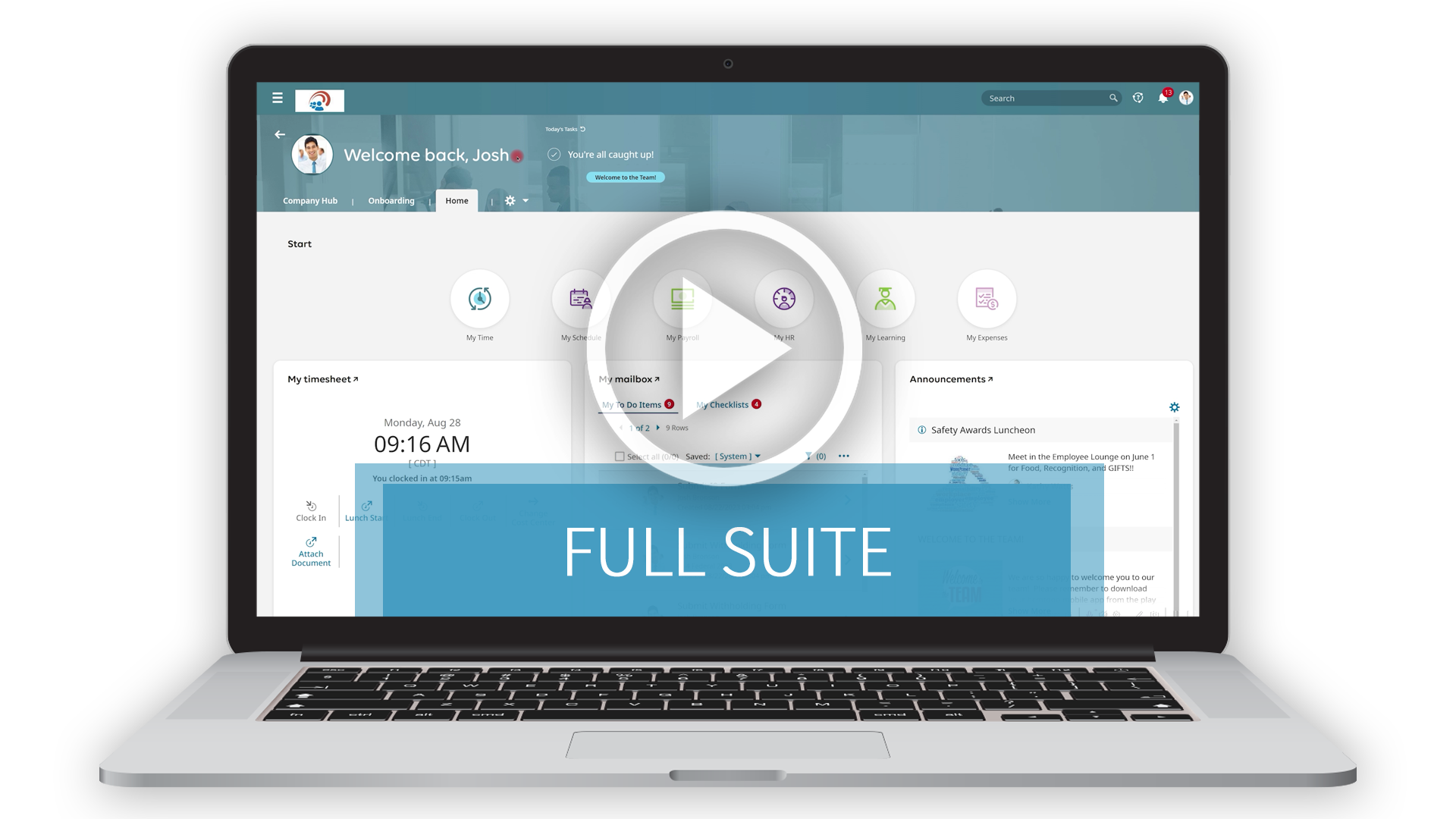 Paytime TeamSuiteHR Full Suite Demo