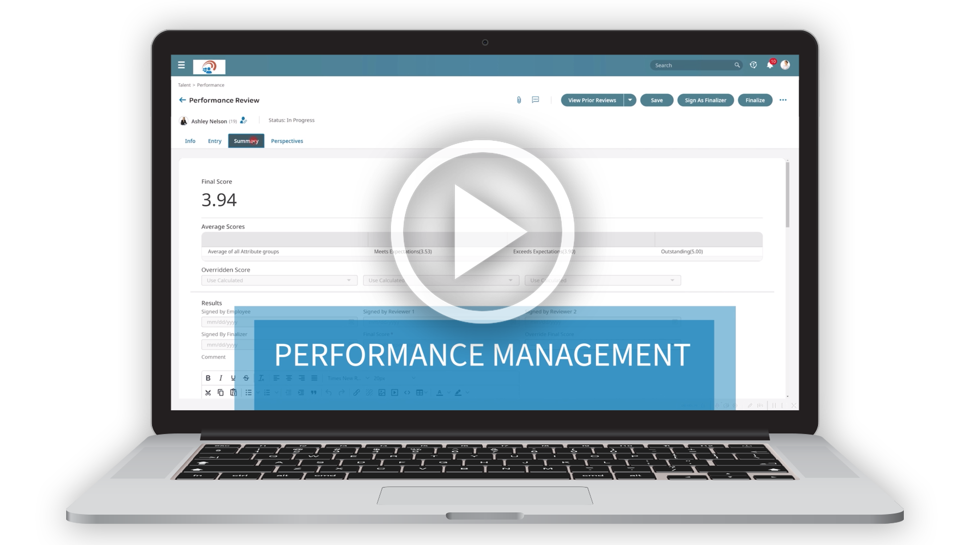 Paytime TeamSuiteHR Performance Management Demo