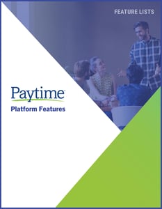 Paytime HCM Platform Feature List